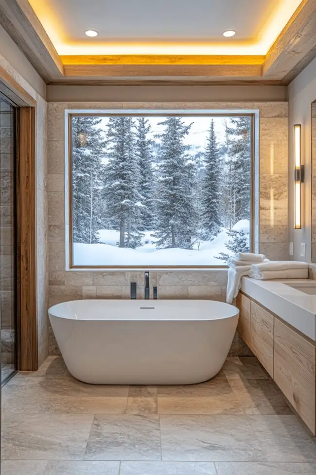 Modern Alpine Bathroom Retreat