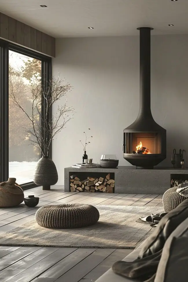 Stylish Integrated Wooden Heating Solutions