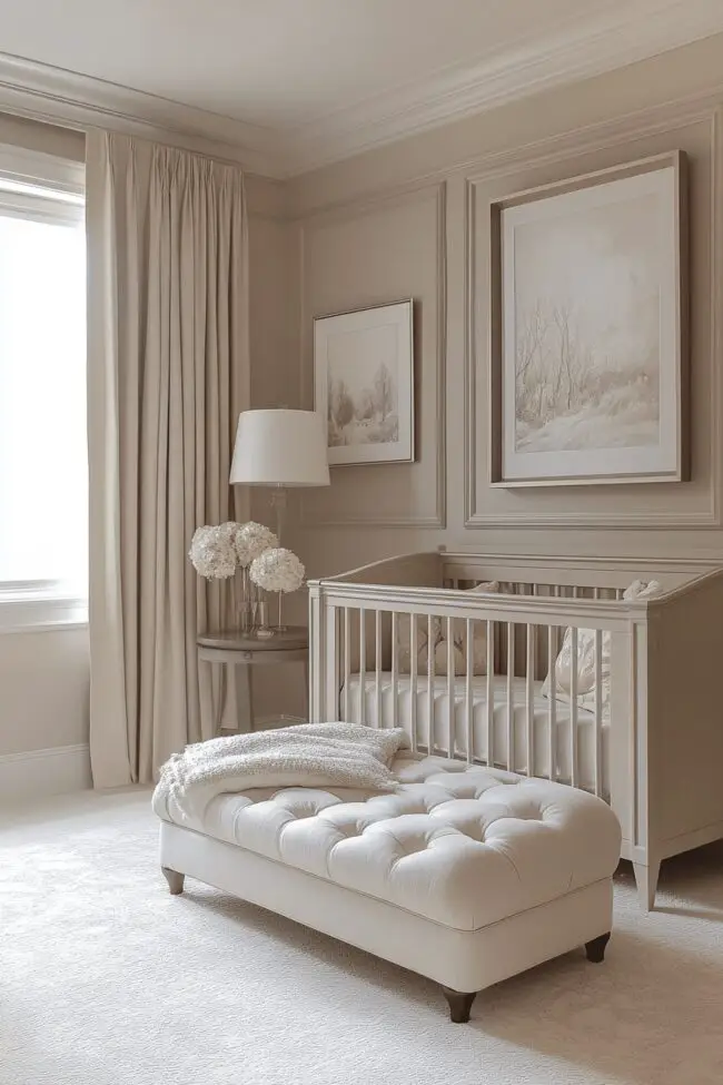 Minimal Luxe Baby Room