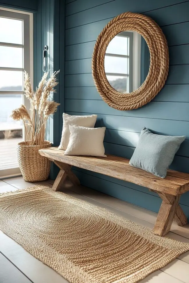 Coastal Boho Entryway