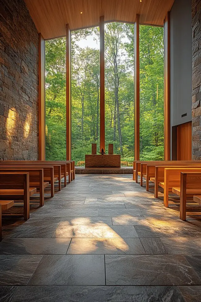 Serene Alpine Chapel Space