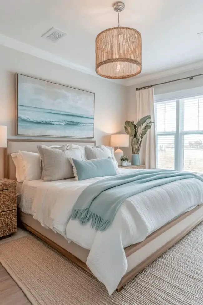 Coastal Calm Minimalist Bedroom