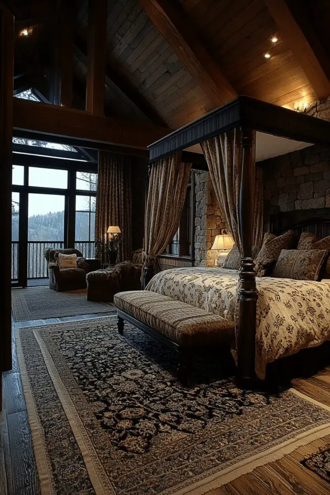 Alpine-Inspired Master Bedroom Suite