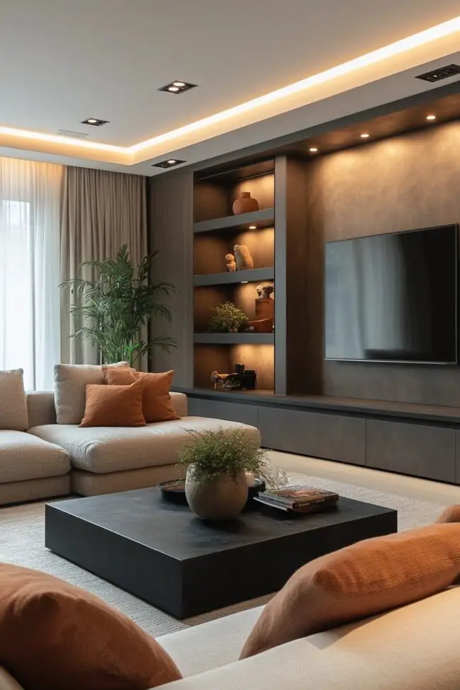 Streamlined Hidden Storage Living Room