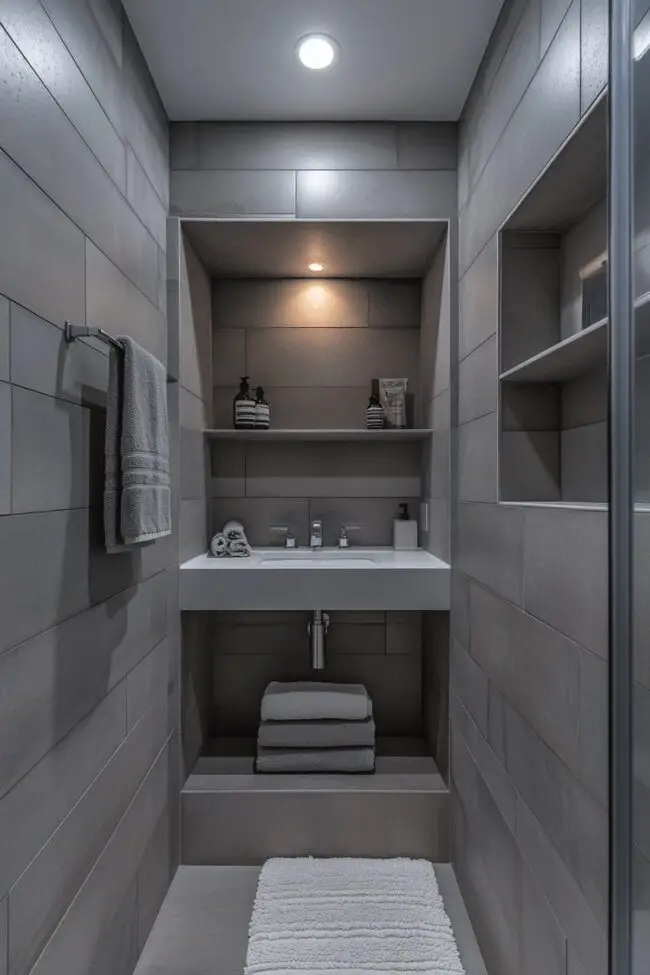 Compact and Efficient Minimal Bathroom