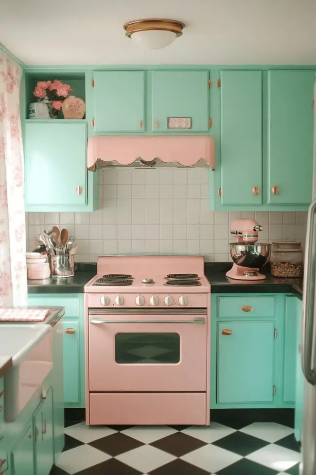 Pastel 50s Kitchen Dream