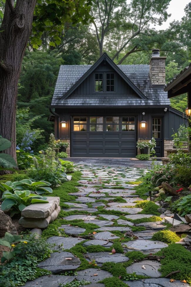 Rustic Stone Pathway Appeal