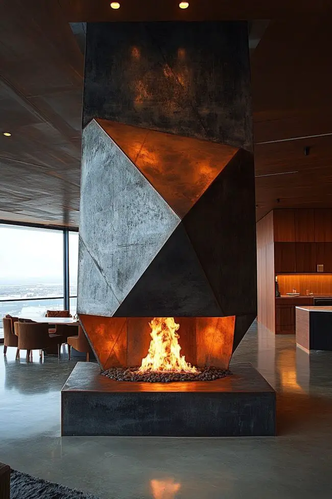 Modern Geometric Hearth