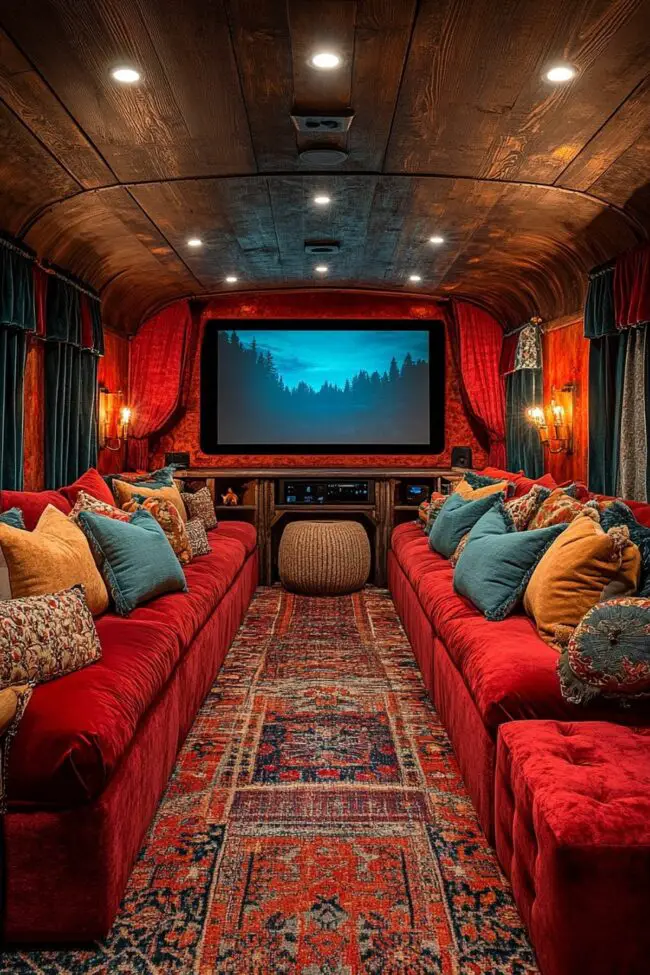 Themed Home Theater Room