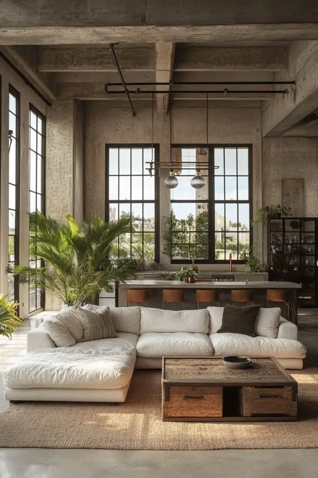 Loft-Style Concrete Living