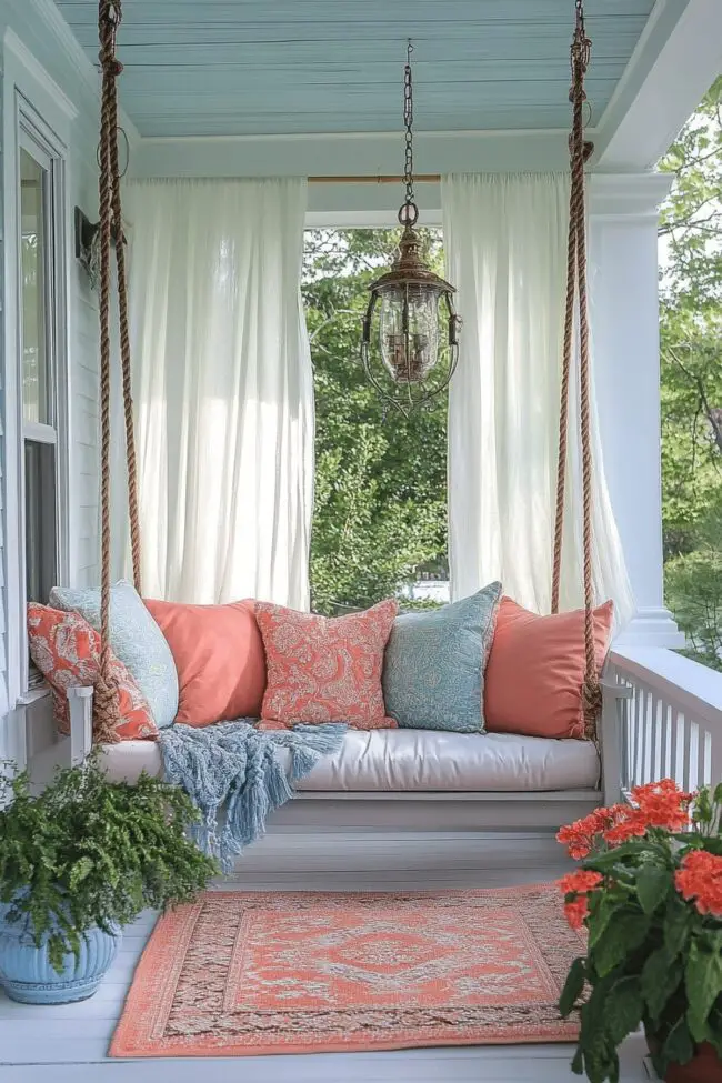 Bright and Breezy Farmhouse Porch