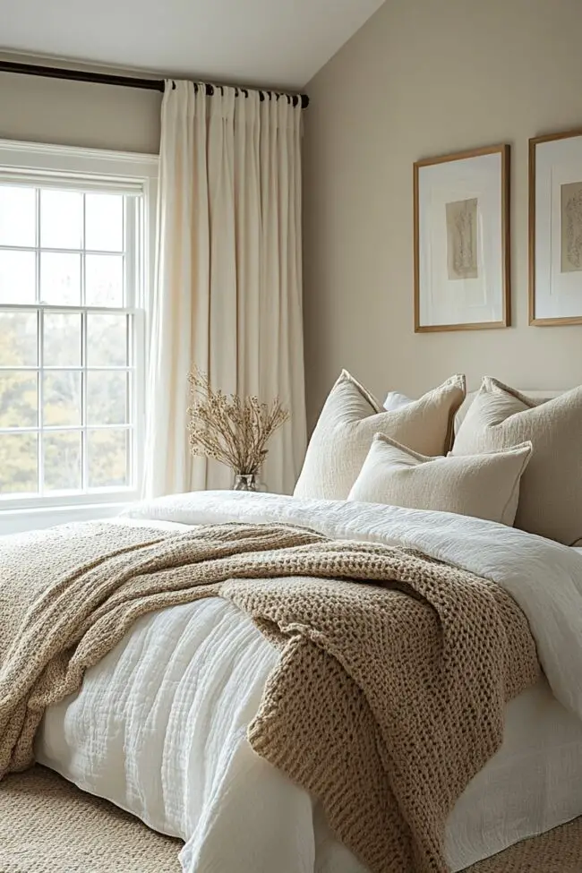 Neutral Toned Sleep Space