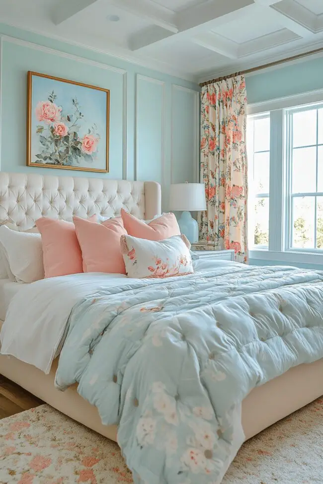 Soft Pastel Dream Bedroom