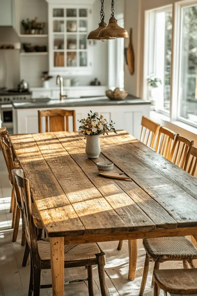 Rustic Dining Table Charm