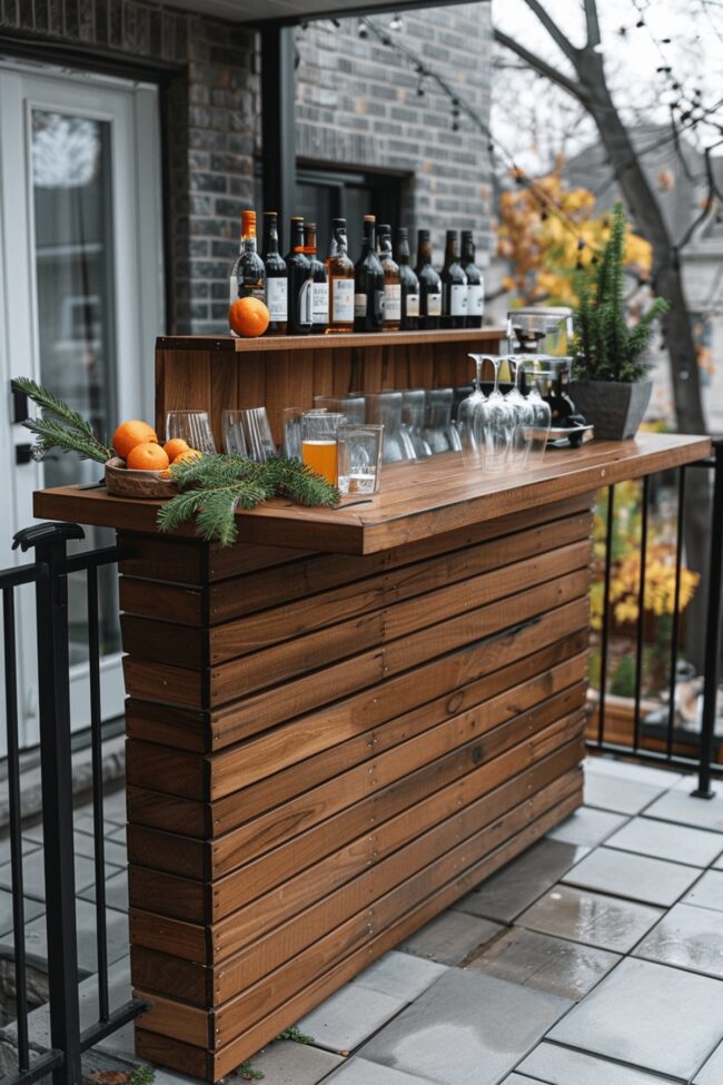 Rail-Mounted Beverage Stations for Events