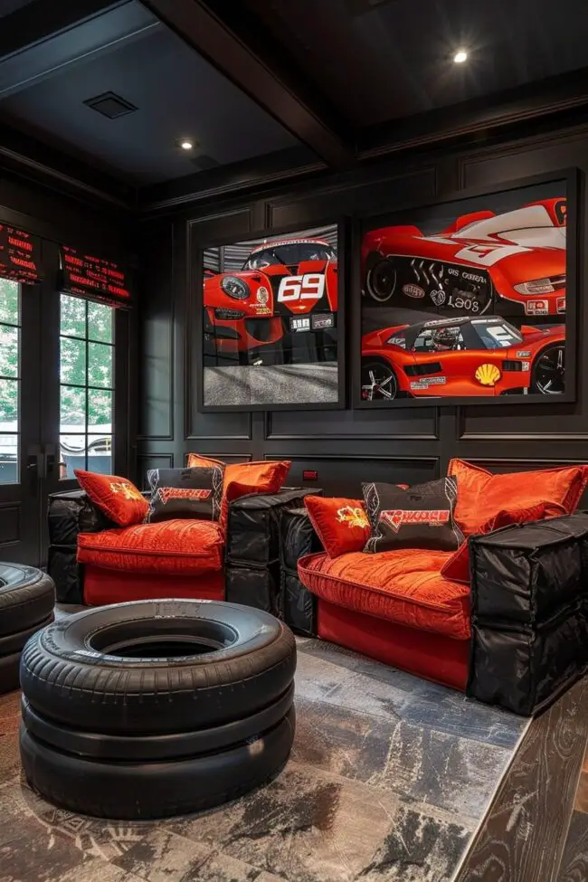 Motorsport-Inspired Chill Lounge