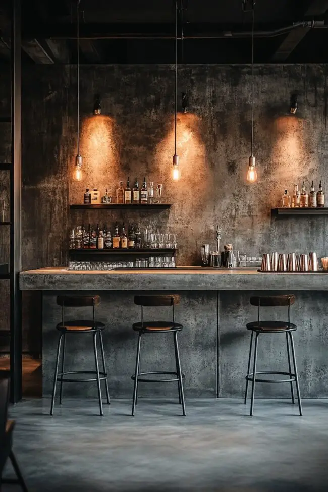 Stylish and Functional Bar Area