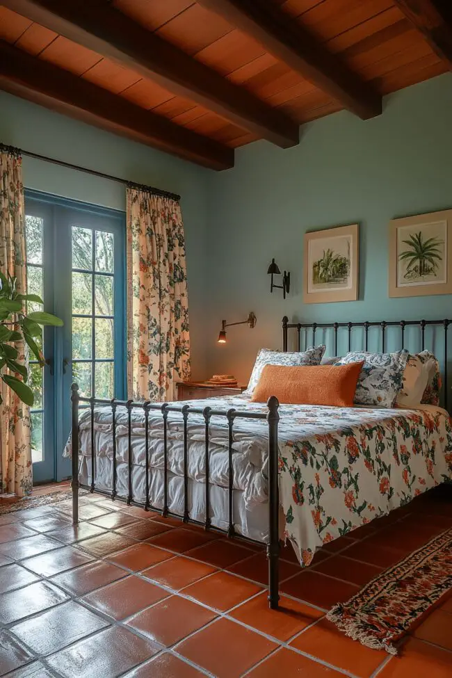 Mediterranean-Inspired Bedroom Breeze