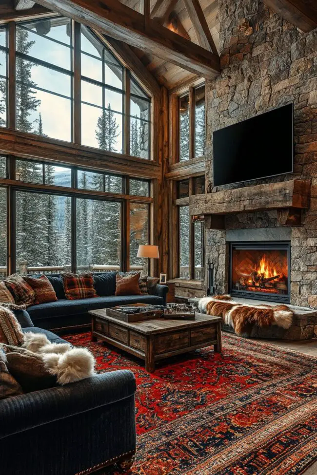 Rustic Retreat Living Room