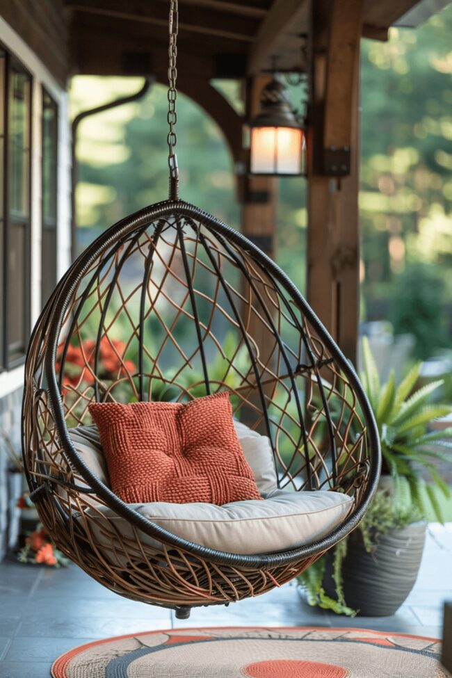 Suspended Rattan Seating Options