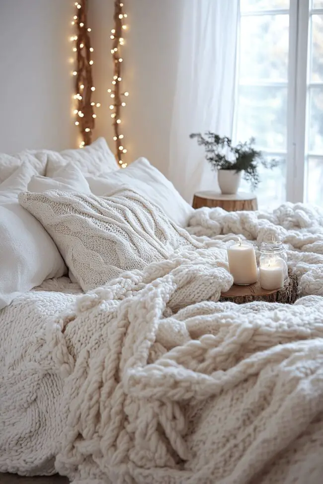 Cozy White Cocoon Retreat