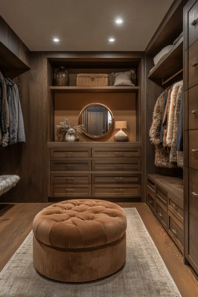 Alpine-Inspired Walk-In Dressing Room