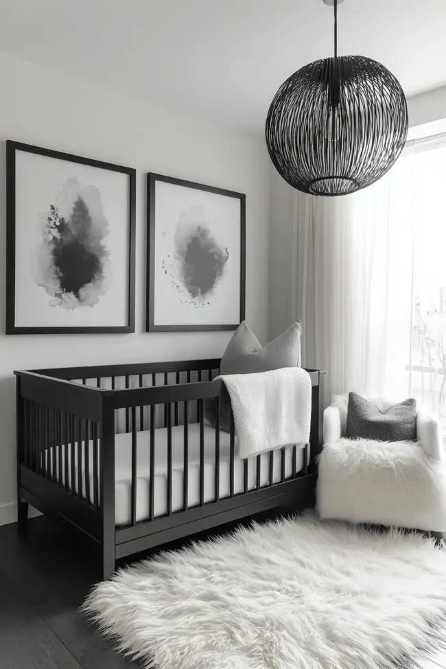 Sophisticated Monochrome Nursery