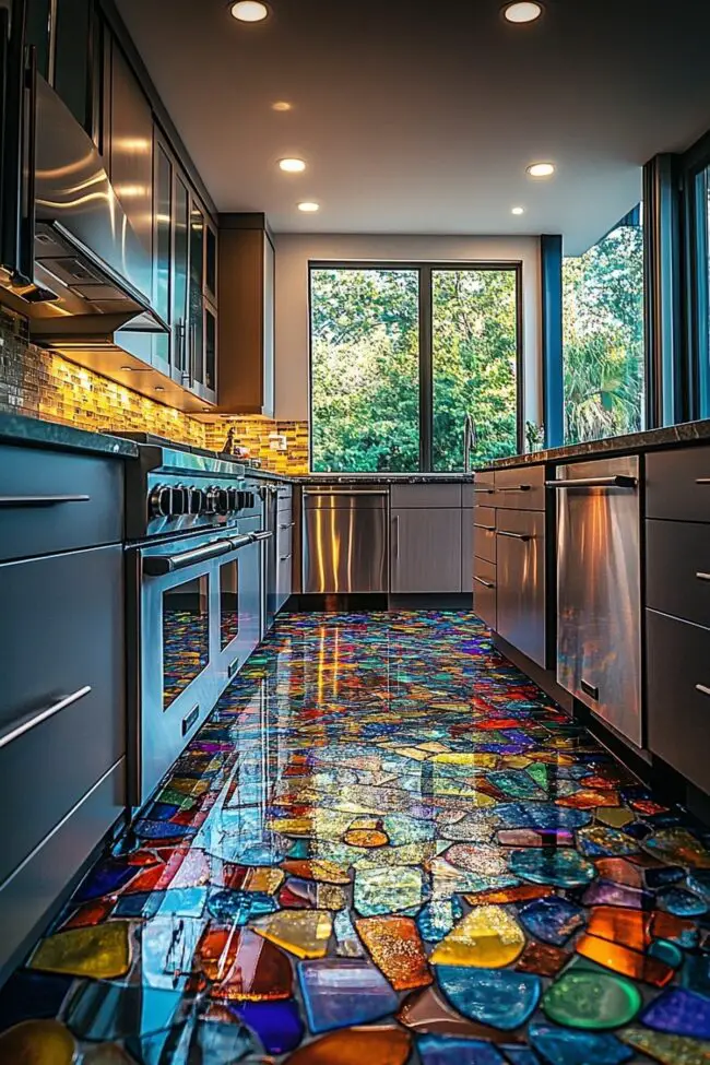 Recycled Glass Flooring Solutions