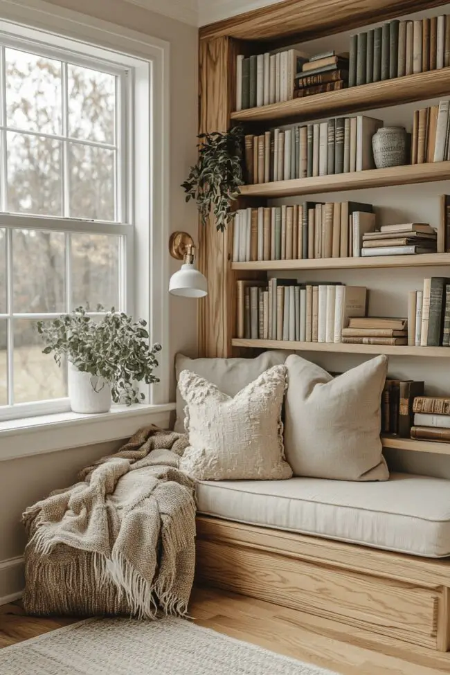 Scandinavian Inspired Library