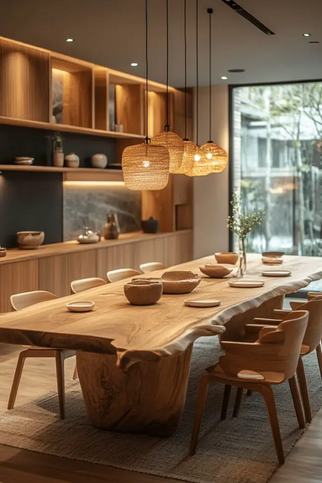 Sleek Farmhouse Dining Room