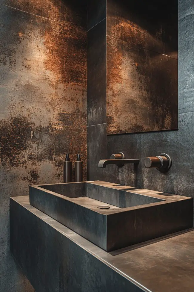 Sleek Metal Sink Designs