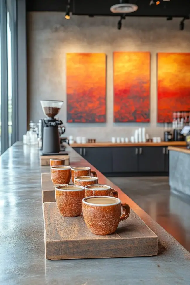 Artful Contemporary Coffee Gallery