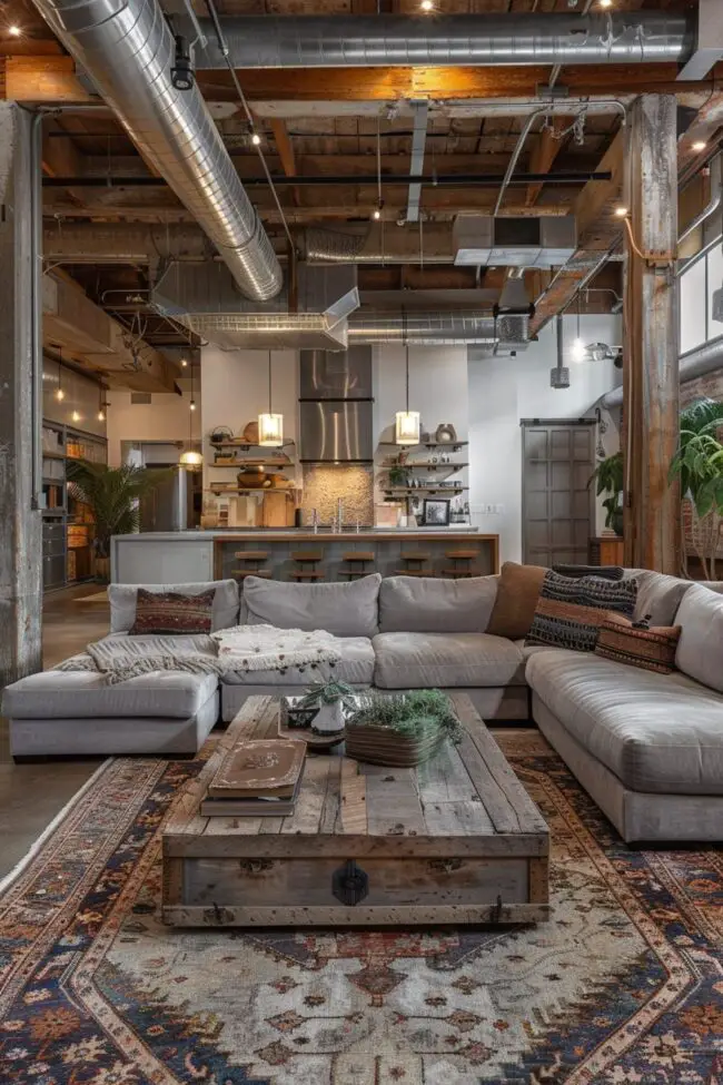 Industrial Chic Social Area