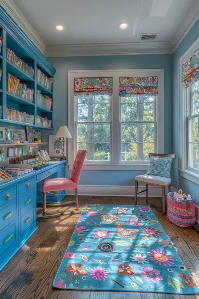 Bright and Airy Craft Room Haven