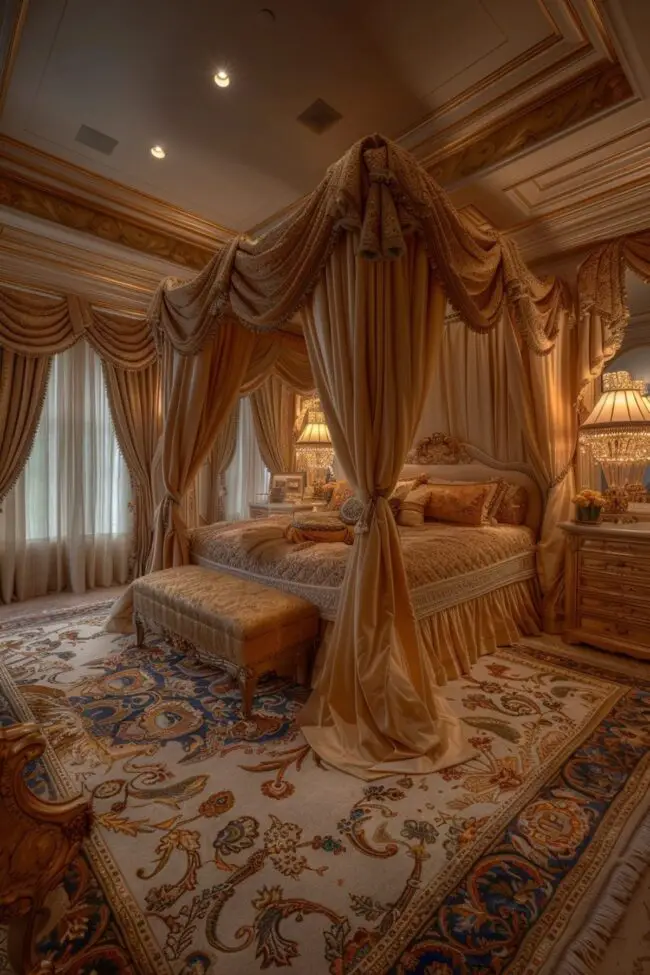 Opulent Ornamental Bedroom Designs