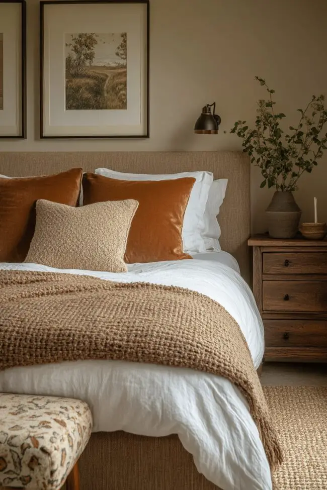 Earth-Toned Bedroom Oasis