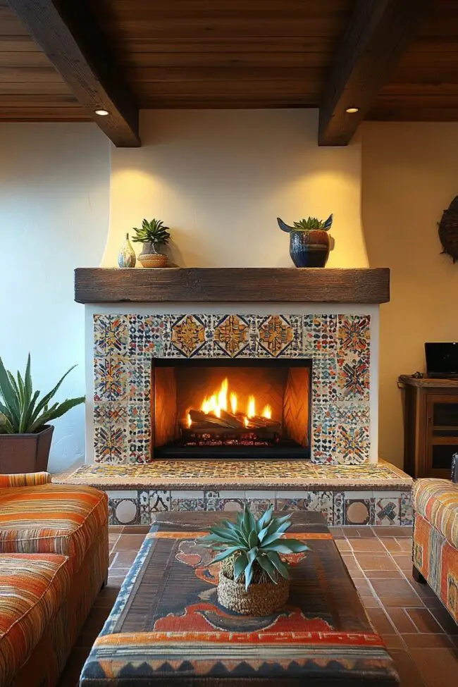 Bohemian Chic Fireside