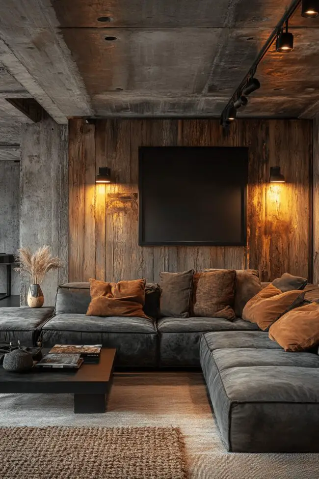 Industrial Basement Lounge Concept