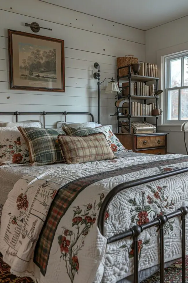 Warm and Inviting Farmhouse Guest Room