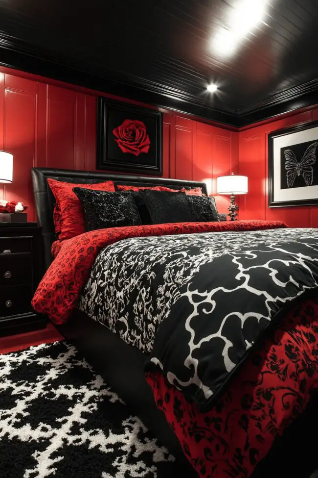 High-Contrast Bedroom Drama