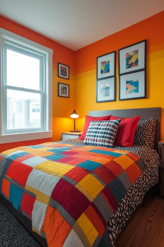 Color Block Charm in Small Spaces