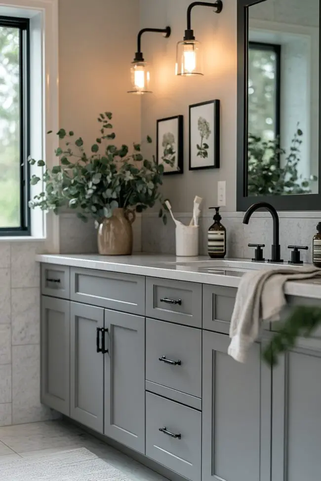 How to Mix Modern and Rustic Elements in an Industrial Restroom