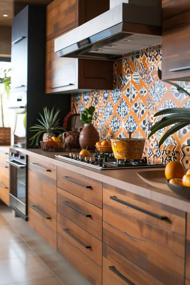 Afro-Boho Blended Kitchen