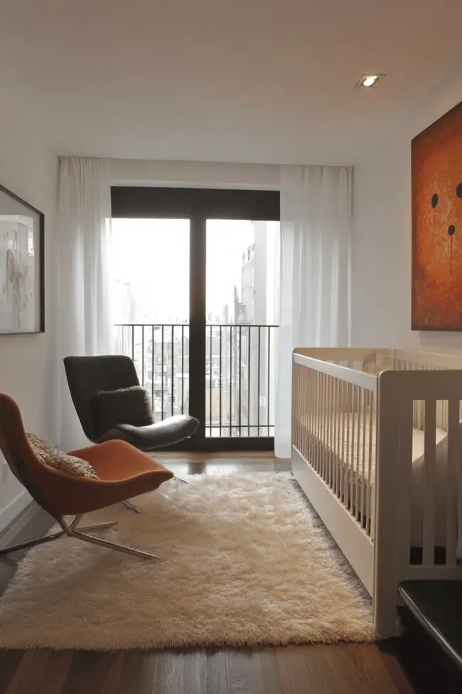 Sleek Minimalist Baby Room