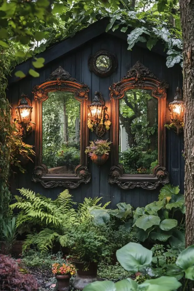 Outdoor Antique Mirror Touches