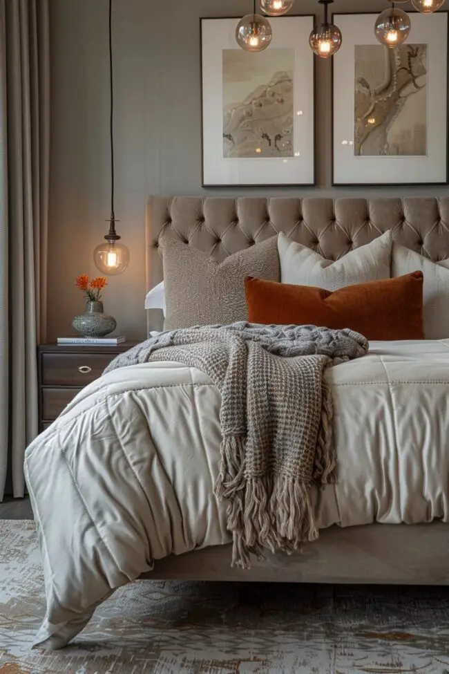 Elegant Textures for Bedroom Decor