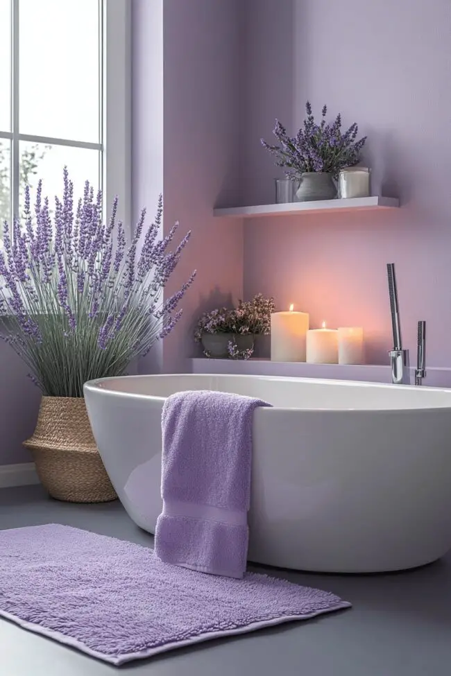 Lavender Dream Spa Bathroom