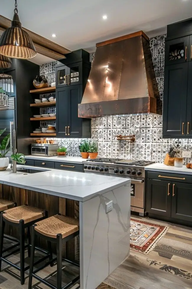 City Afro-Boho Stylish Kitchen