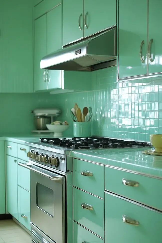 Cool Mint Green Culinary Corner