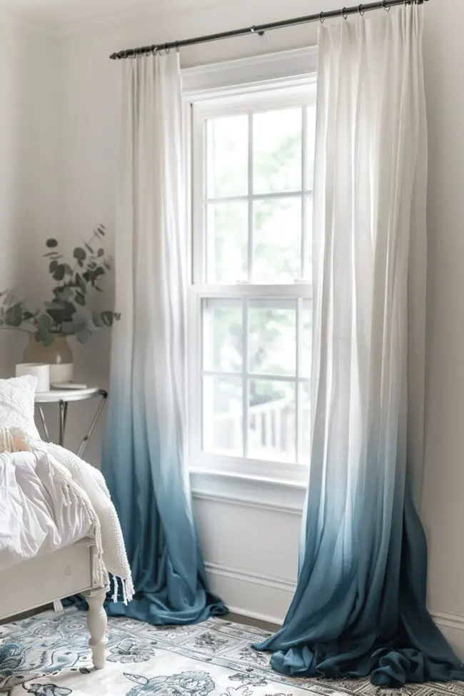 Ombre Dip-Dye Window Panels